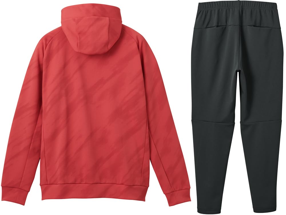 Move Sport Sunscreen All Over Pattern Graphic Jersey Top and Bottom Set Alphabet RD00xBK00 Red X [Move Sports] Hoodie/Pants ST5SJG10M/ST5SPZ10M (JP,