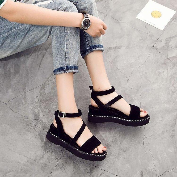 flat platform wedge sandals