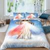 3D Jesus Duvet Cover Christian Sacred Jesus Bedding Set God Bless You Soft Quilt Cover Set King Queen Size For Adults Women Men