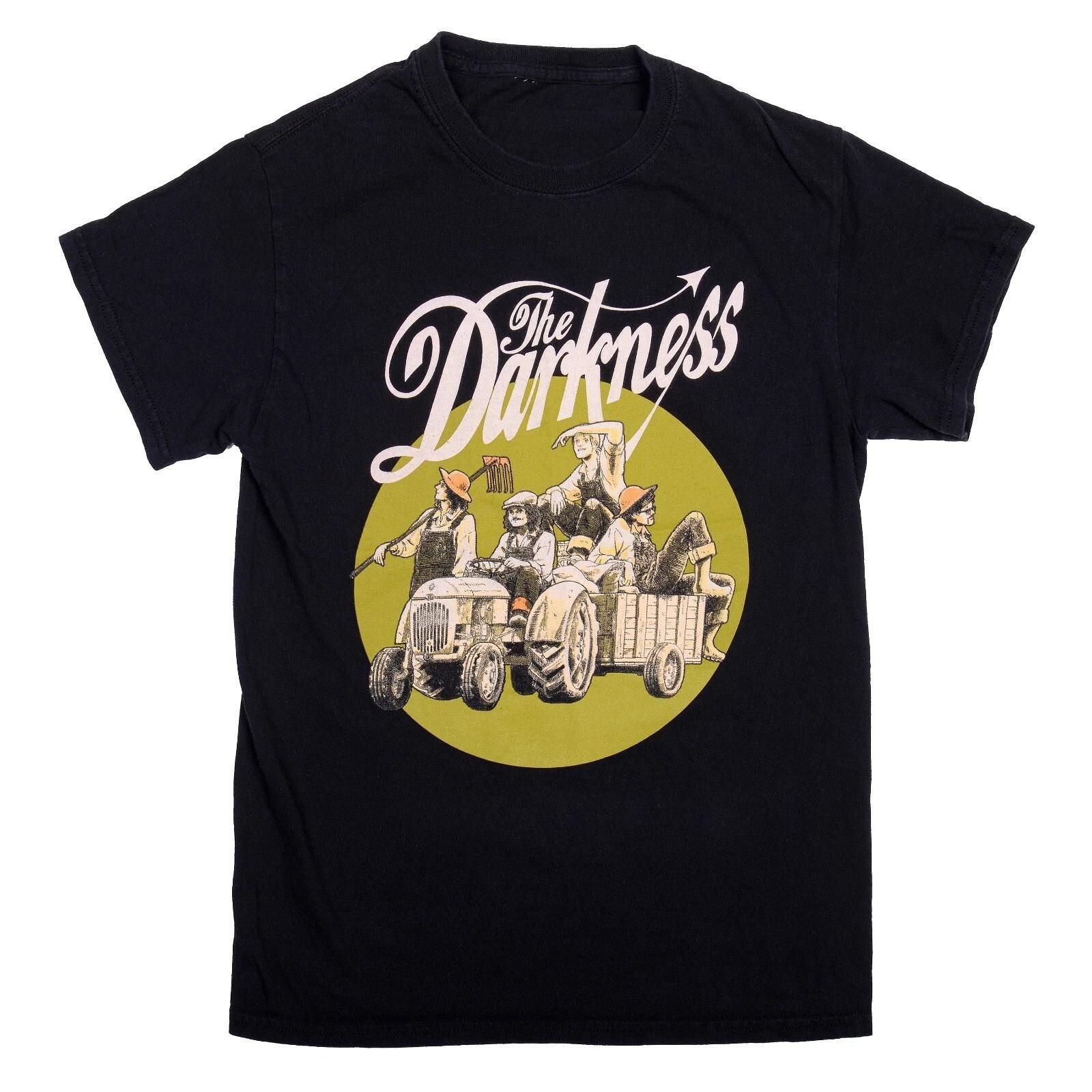 

Vintage The Darkness Tractor Farmers Farming 100% Cotton T-shirt Mens Tees Top All T-Shirt Tee Top Unisex 2F872 5XL