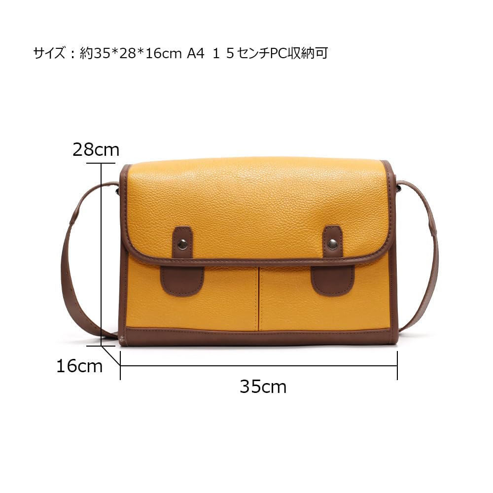 Whatna Leather Shoulder Messenger Crossbody Chest Business A4 15cm Laptop Thick Perfect for Black Men's Bag, Bag, Bag, Bag, Size, Capacity, Leather,