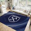 West Ham United Fußball Design Kristall Samt Teppich Gemütlich Nicht?Rutschfester Teppich mit Aufdruck für Schlafzimmer Wohnzimmer Eingang