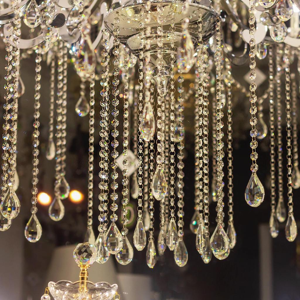 PATIKIL 6-Pack Suncatcher 38mm Marquise Crystal Ball Hanging Crystal Prism for Window Decoration DIY Light Purple