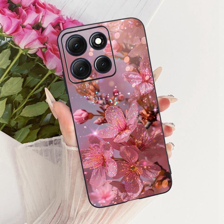 Fashion Crown Letter Case For Motorola Moto G86 G86Power Soft Black Silicone Back Cover For Moto G 86 G86 Power 5G Phone Cases