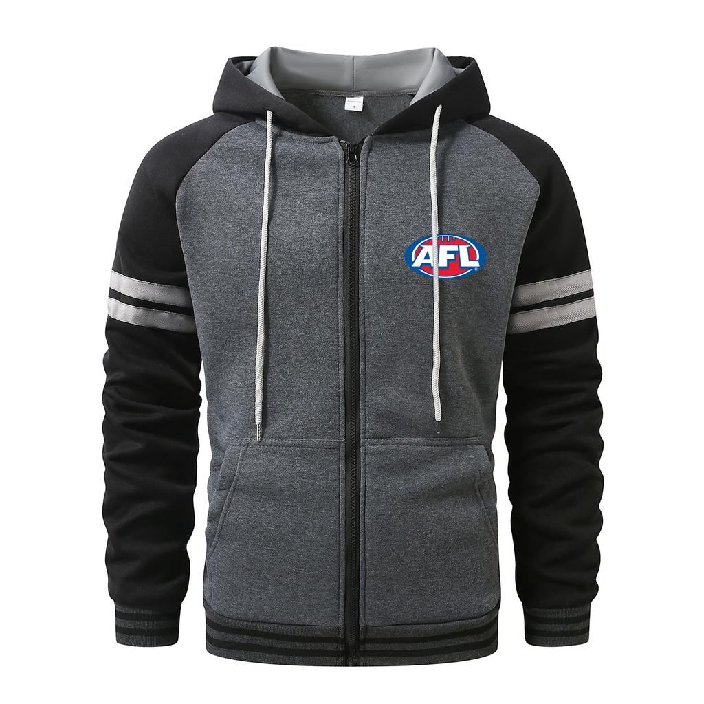 "AFL"Hoodies for Men Cardigan Zip Hoodies Hooded Pocket Sports&Outdoor Men's Fashion Hoodies & Sweatshirts Streetwear Casual  Men's Coats