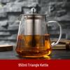 Heat-Resistant Glass Teapot with Stainless Steel Infuser