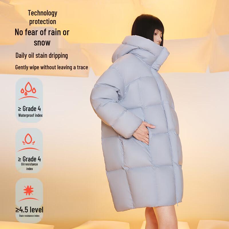 MeiLiCheng Women's Lightweight Hooded Goose Down Parka