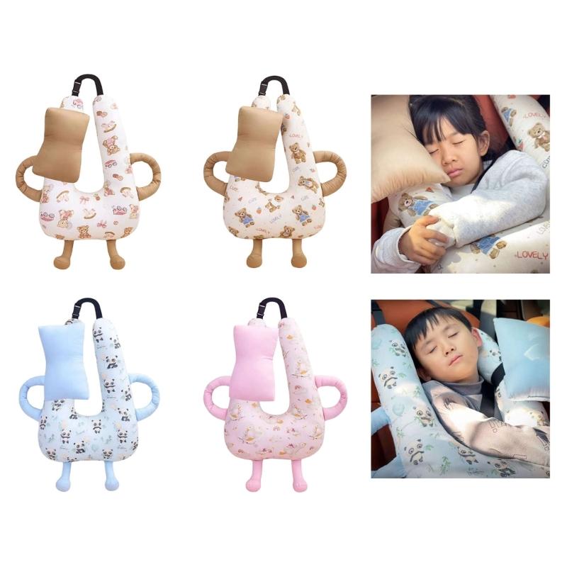 Portable Infant Neck Rest Support Pillow For Car Seats Strollers Comfortable Polyester Filling Easy To Clean Headrest