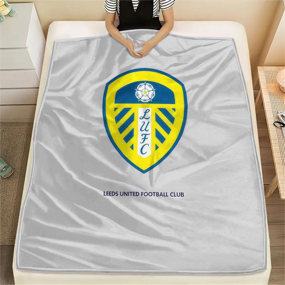 1PC Leeds United Patterned Flannel Blanket Suitable For All Seasons for Home Decor Warmth and Comfort Gifts Holiday Present
