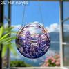 Acrylic Purple Lupine Flower Suncatcher Stained Glass Effect Window Hanging Ornament Nature Lover Gifts