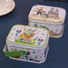 Adorable Cartoon Chocolate & Cookie Tin Box - Children's Gift or Wedding Favor Storage