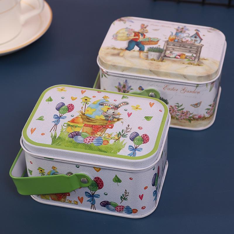 Adorable Cartoon Chocolate & Cookie Tin Box - Children's Gift or Wedding Favor Storage