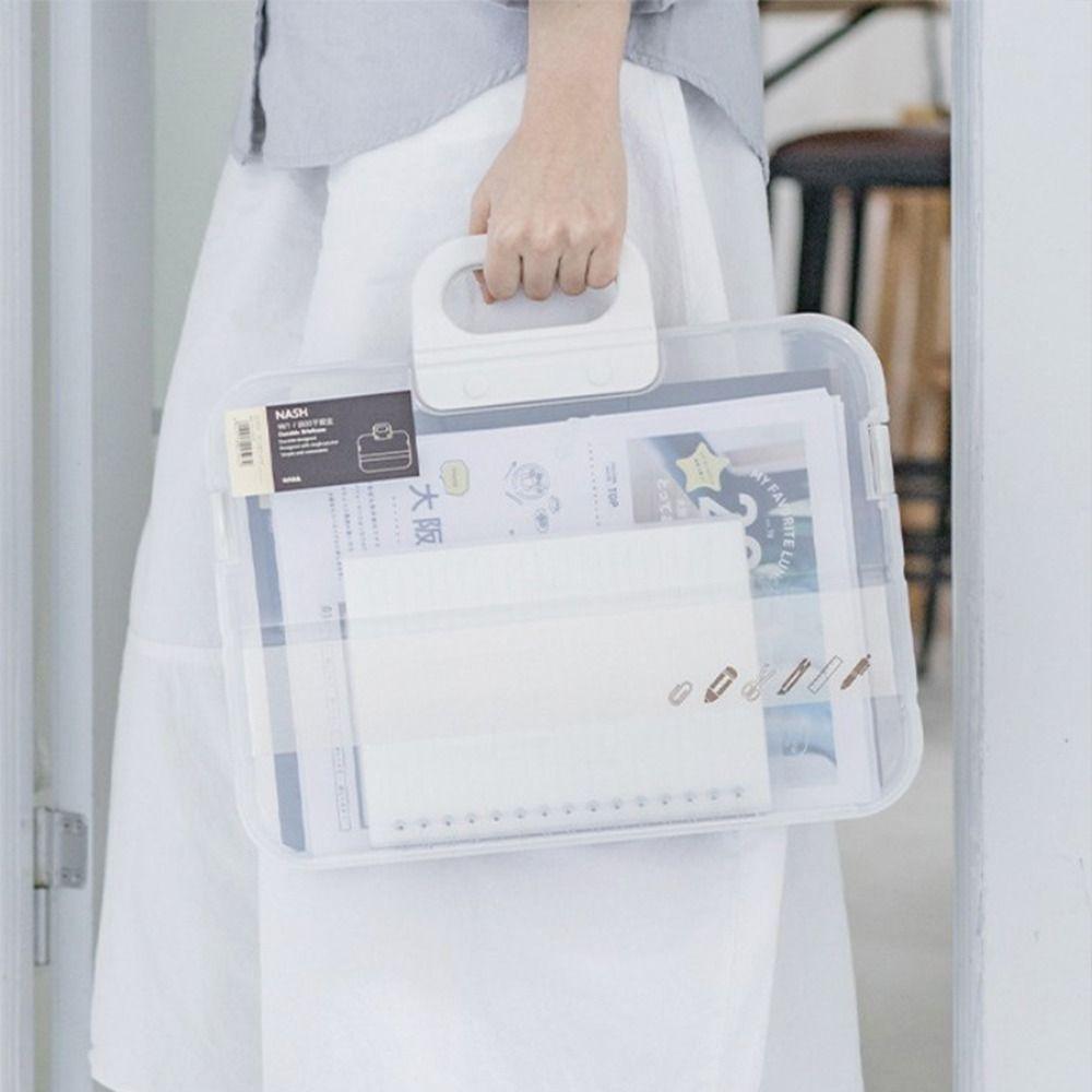 Receipt Document Storage Box Classification Folder Certificates Storage Case A4 File Organizer Box