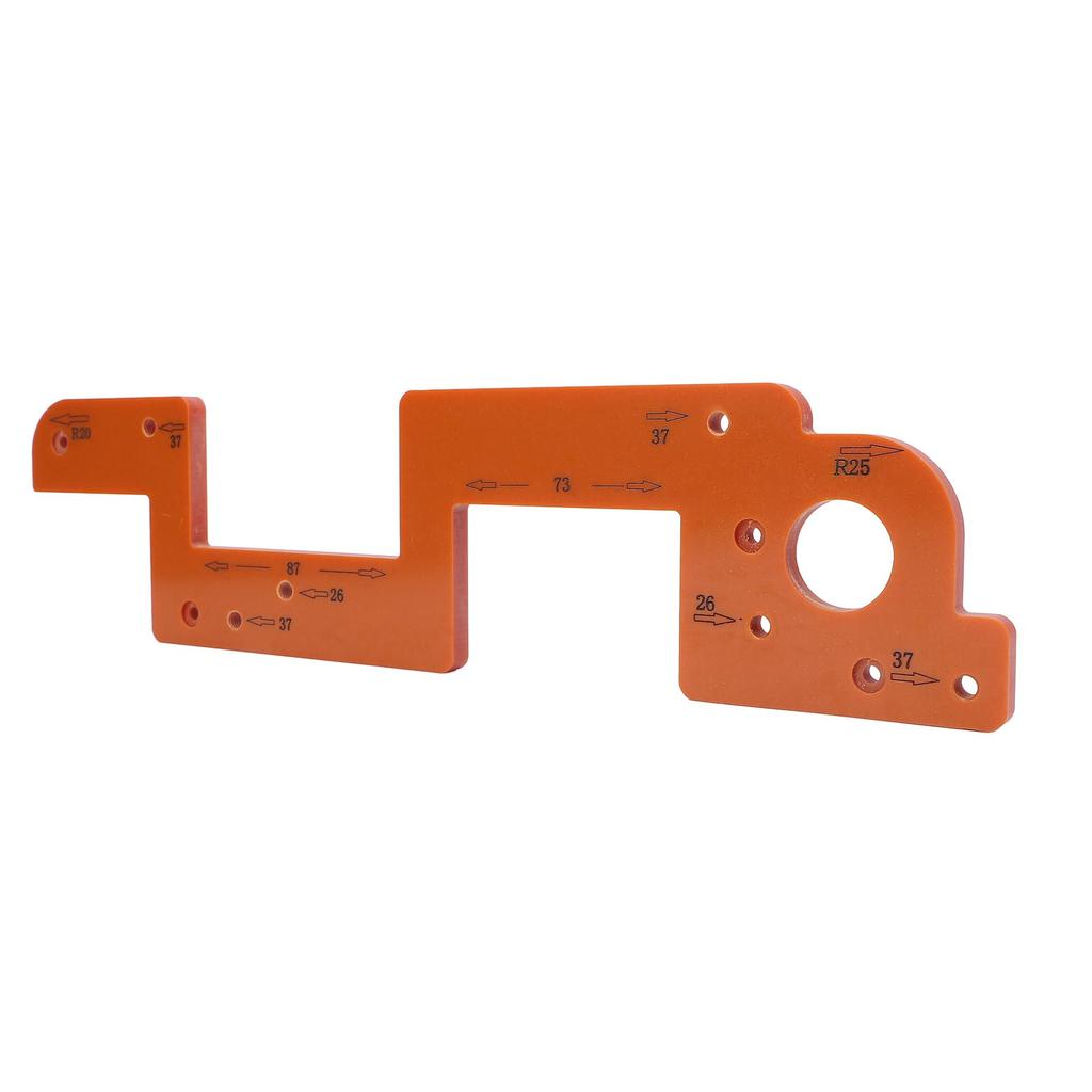 ARC Grooving Auxiliary Tool Anti Slip Easy to Operate Cabinet Door Slot Position Template for Woodworking Tool 8mm