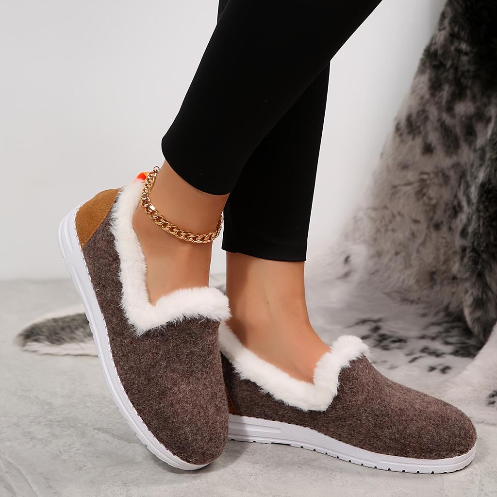 Winter New Indoor and Outdoor Women's Fashionable with Plush Comfortable Warm and Lightweight Women's Shoes