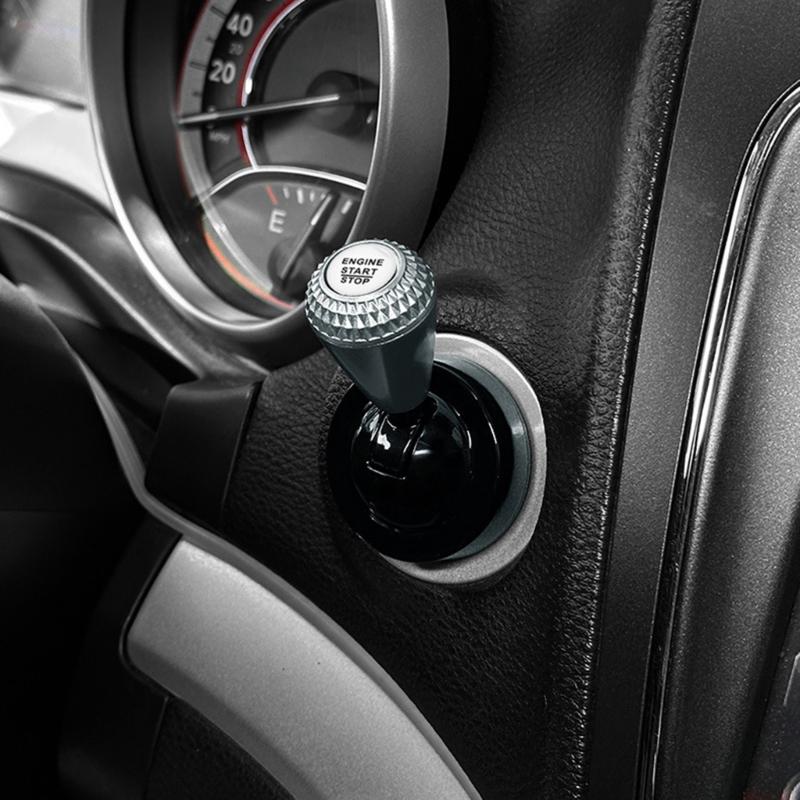 Universal Chrome Plated Car Start Button Lever With 4 Color Option Suitable For Interior Upgraded And DIY Installation