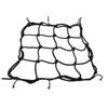 Motorbike Motorcycle Helmet Bungee Luggage Cargo 6 Hooks Black Net Hold Down