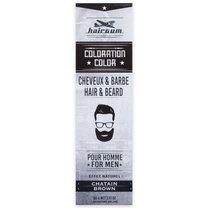 Coloration Cheveux & Barbe Châtain Hair Gum