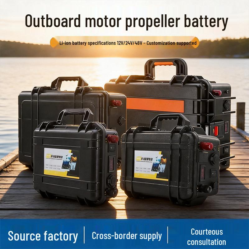 12V High-Power Long-Lasting Lithium Iron Phosphate Battery for 24V Outboard Motor and 48V Electric Net Hauler