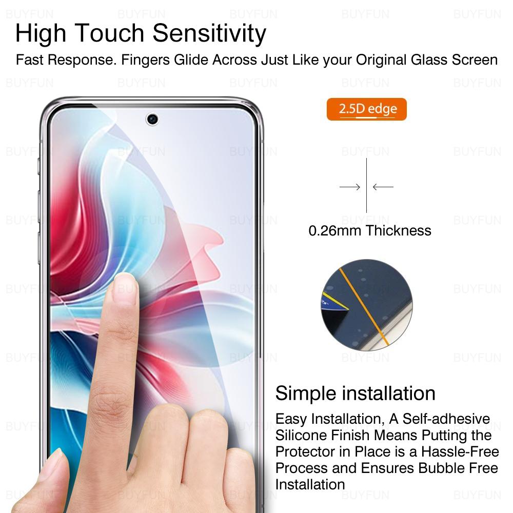 4 pçs vidro temperado para oppo reno11 f 5g protetor de tela reno13 reno14 11 12 f fs a reno 11f 12f 13f 14f reno11f f11 filme de vidro