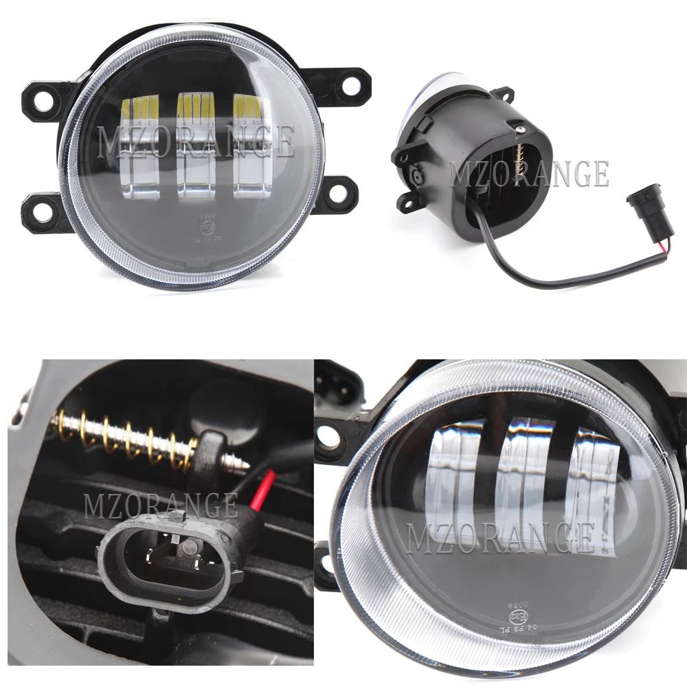 Pair LED Fog Lights for Toyota RAV4 RAV 4 2009-2012 Car Headlights Foglights Wiring Harness Grilles Switch Accessories