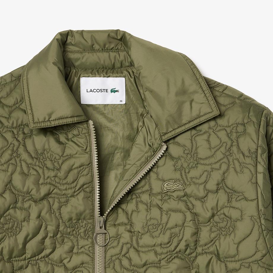 Lacoste Women's Flower Quilted Jacket BF7385-54NBMY