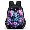 Stitch School Bag High Definition Printing Multi-Function Oxford Lightweight Backpack