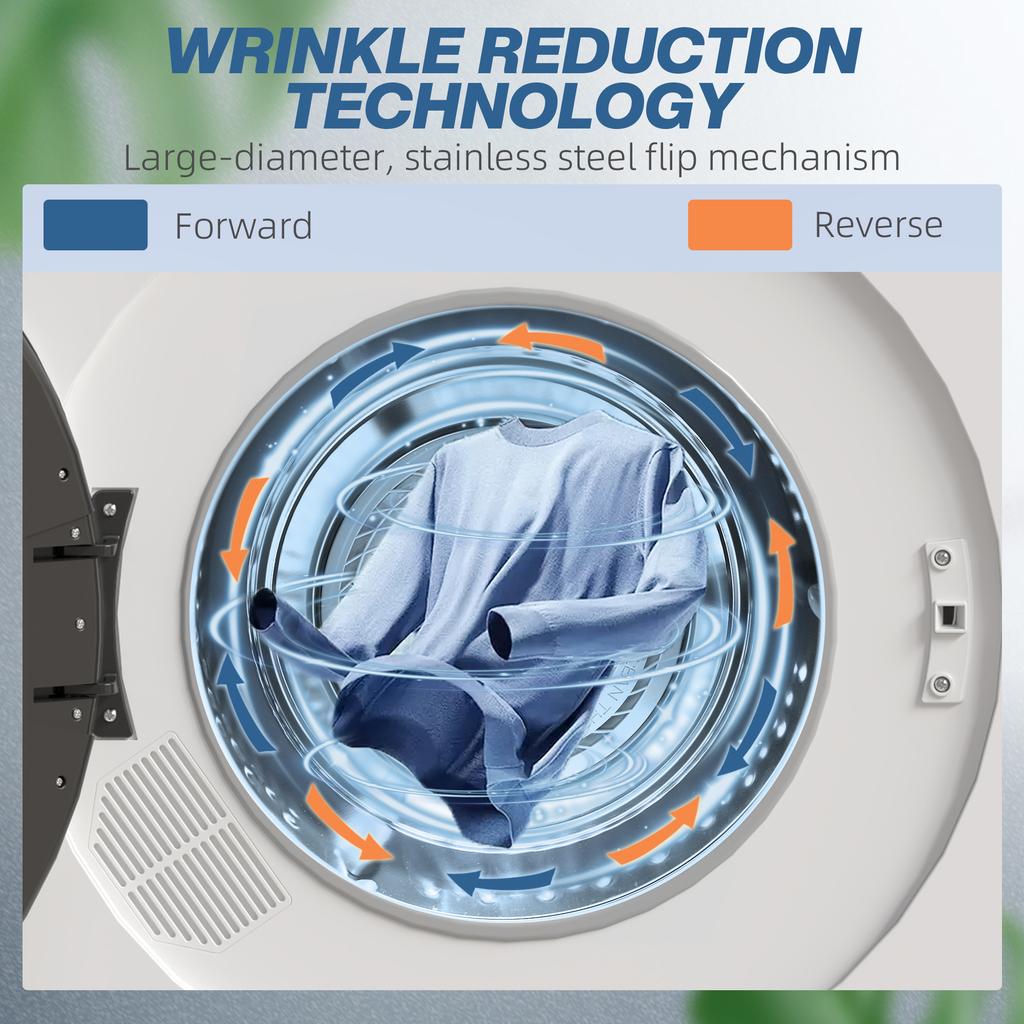 5kg Compact 40-60 Degrees C Tumble Dryer - White