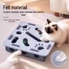 Cat Puzzle Toy - Self-Play Boredom Buster for Kittens with Maze, Digging Holes, and Bell Ball