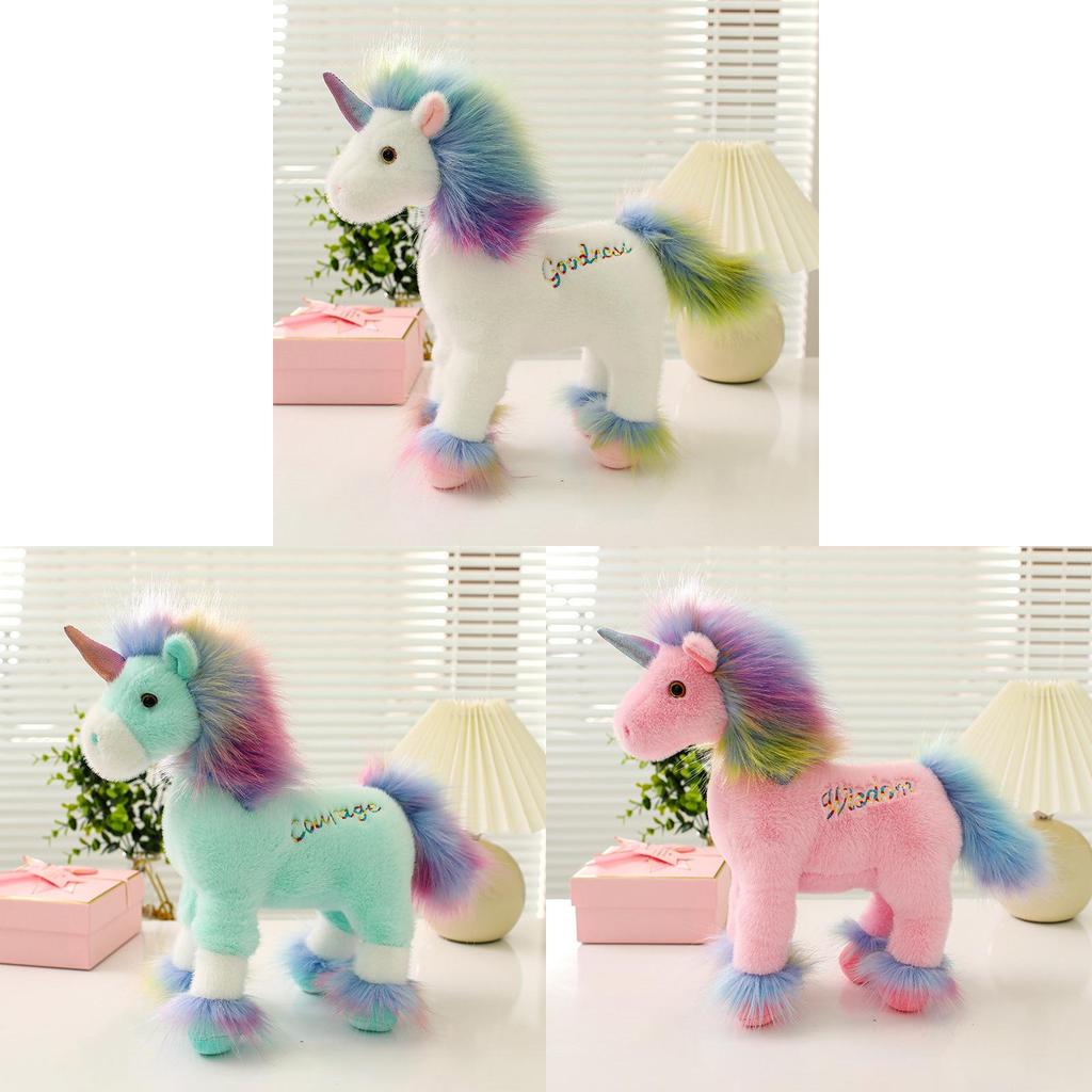 Regenbogen Einhorn Plüschtier Niedliche Puppe Geschenk Für Kinder Und Jugendliche