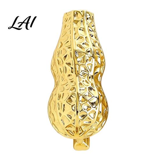 Elegant Fashion Accessory Peanut/Calla Shaped Flower Insert Brooch DIY Wearable Bouquet Holder Alloy Shirt Pin Brooch Clip Metal Vase Lapel