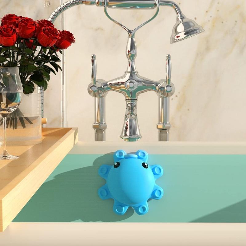 Tappo di scarico di troppopieno per vasca da bagno in silicone a forma di pipistrello per vasche più profonde Bagno Spa