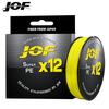 JOF X12 Linee da Pesca Intrecciate Migliorate Multifilamento PE Super Resistente a 12 Fili 100M 300M 500M 25LB 30LB 39LB 50LB 65LB 92LB
