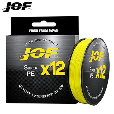 JOF X12 Linee da Pesca Intrecciate Migliorate Multifilamento PE Super Resistente a 12 Fili 100M 300M 500M 25LB 30LB 39LB 50LB 65LB 92LB