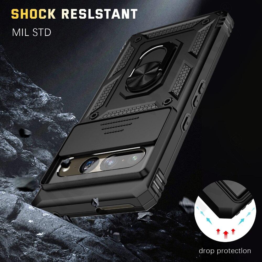 Cover per Xiaomi 14T Pro Con Anello, Custodia Supporto Magnetica Rigida