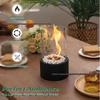 Portable Round Ethanol Fireplace: Small Indoor Tabletop Fire Stove for Bar Atmosphere
