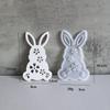 Bow Long-Eared Rabbit Aroma Candle Resin Silicone Mold Diy Small Rabbit Plaster Figurine Mold For Aromatherapy Diy Crafts