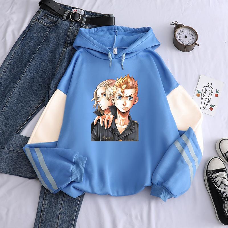 Winter Tokyo Revengers Mikey Anime Hoodies Sano Manjirou Hanagaki Takemichi Printed Men Women Fashion Long Sleeves Warm Sweatshirts