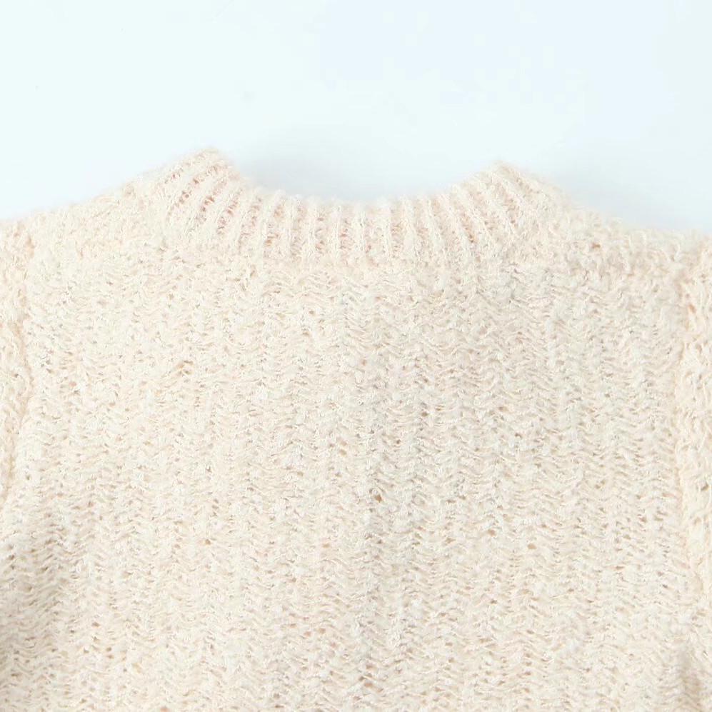 2025 Spring Women's Sweet Bow Knitted Top