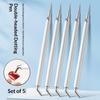 Dual-ended Rhinestone Picker Wax Pen 5Pcs Portable Dotting Tools for DIY Nail Art Craft Home Salon Use