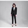 2025 Autumn/Winter Women's Korean-Style Tailored Commuter Suit Set: Elegant, Waist-Slimming, OL Fashion