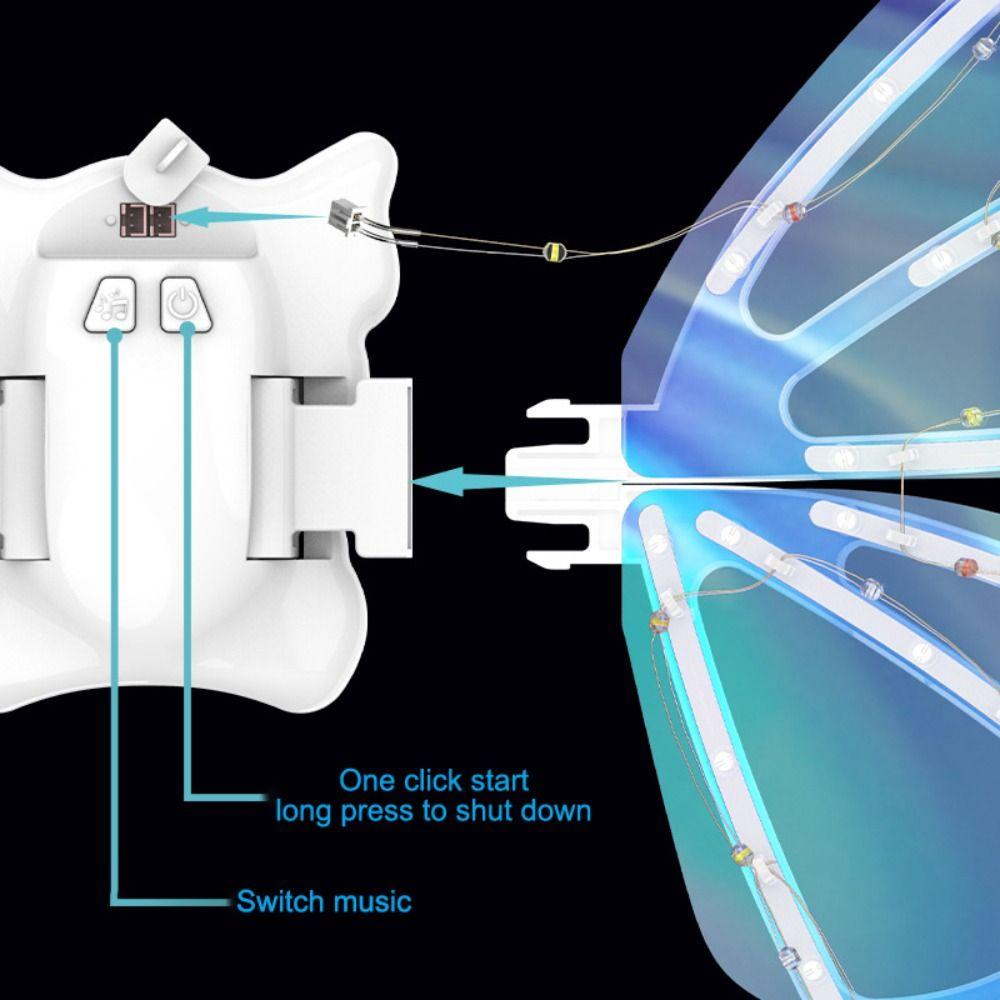 with Light Music Fairy Angel Wing  Halloween Christmas Birthday Party Decor