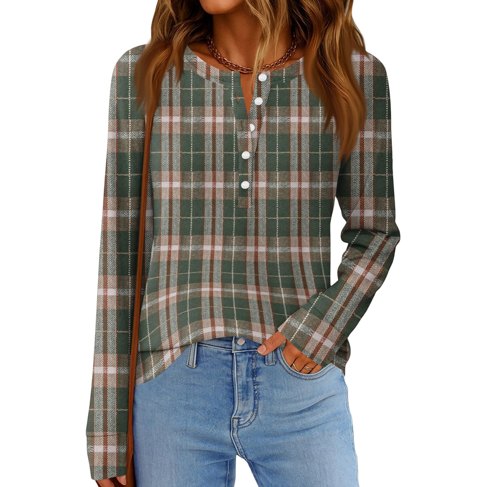 

Женская мода Свободный топ с длинным рукавом и круглым вырезом в повседневном стиле XXL