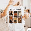 Comfort Colors Halloween Shirt, 'Tis The Season Ghost Pumpkin Black Cat Tee, Vintage Spooky Fall Graphic Shirt, Cute Autumn Tee for Women