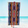 Ethnic Style Colorful Patterns Beach Towel, Large Microfiber Quick Dry Lightweight Pool Bath Towels Sand Free Beach Blanket for