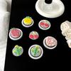 Creative Fruit Strawberry Pineapple Mobile Phone Airbag Bracket Magnetic Back Sticker Removable Telescopic Portable Niche Support Frame