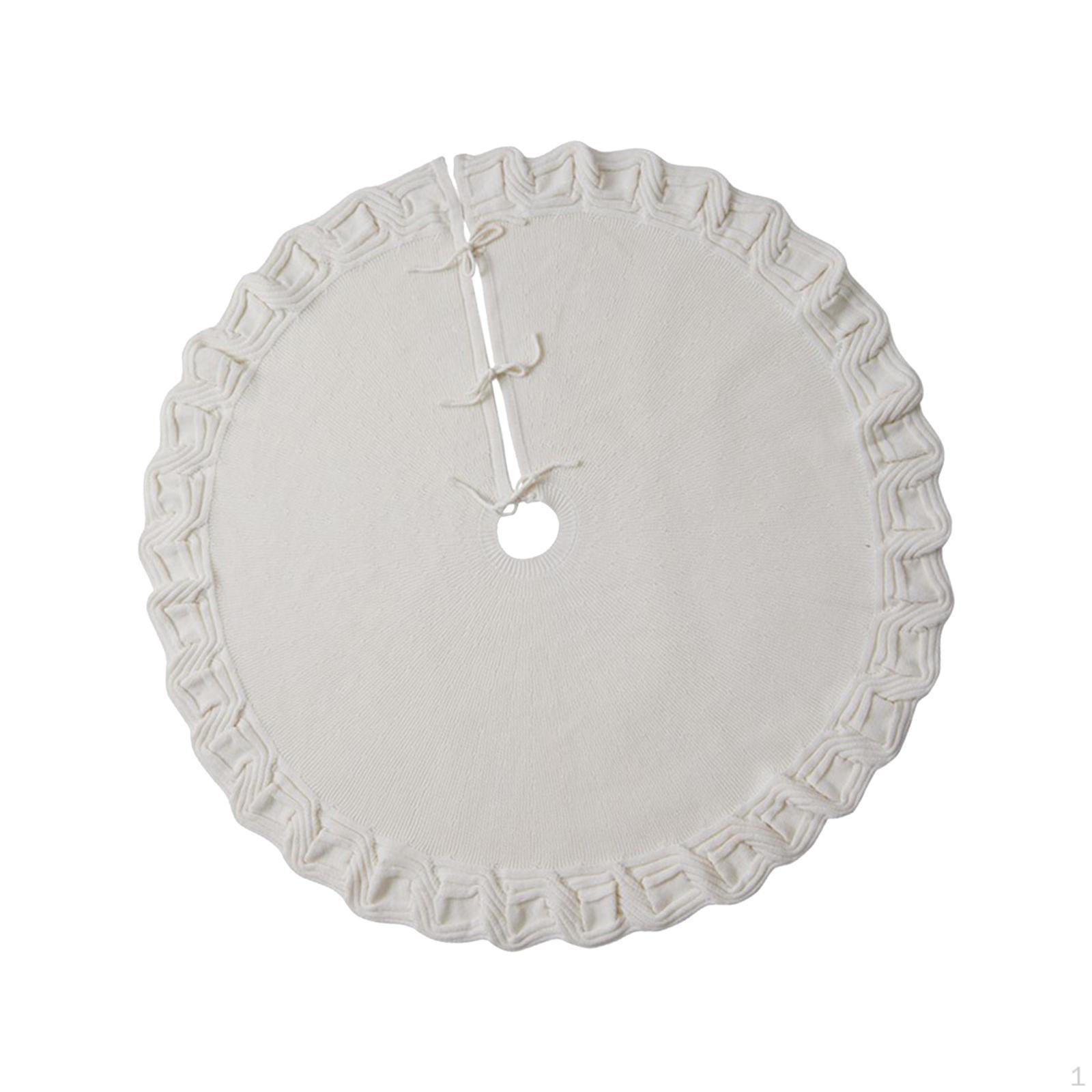 

48-дюймовая рождественская юбка украшения ковер вечеринка спальня White