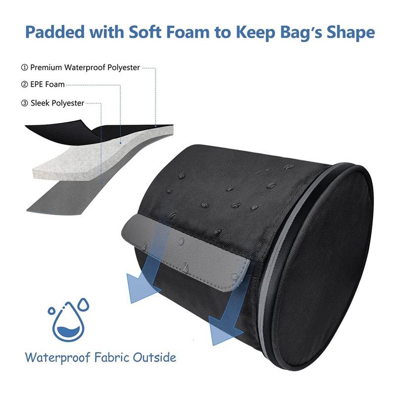 A25F-Cat-Proof Waterproof Toilet Paper Holder Hanging Tissue Holder Roll Paper Case Cover Portable Storage Bag
