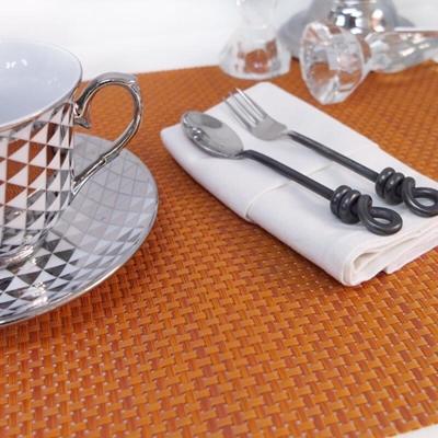 Modern Square Table Mat Orange