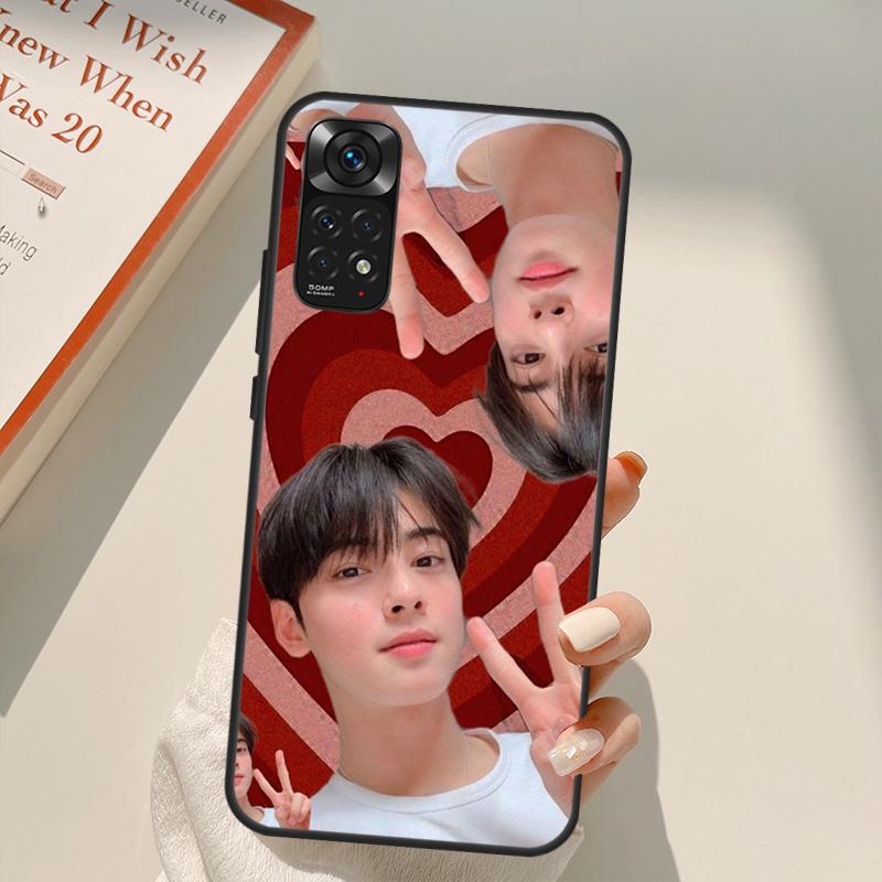 Cha Eun Woo Korean Actor Singer Case For Xiaomi Redmi Note 10 8 9 11 Pro 8T 9S 10S 11S Redmi 10C 9C 9A 9T K50 K40 Gaming